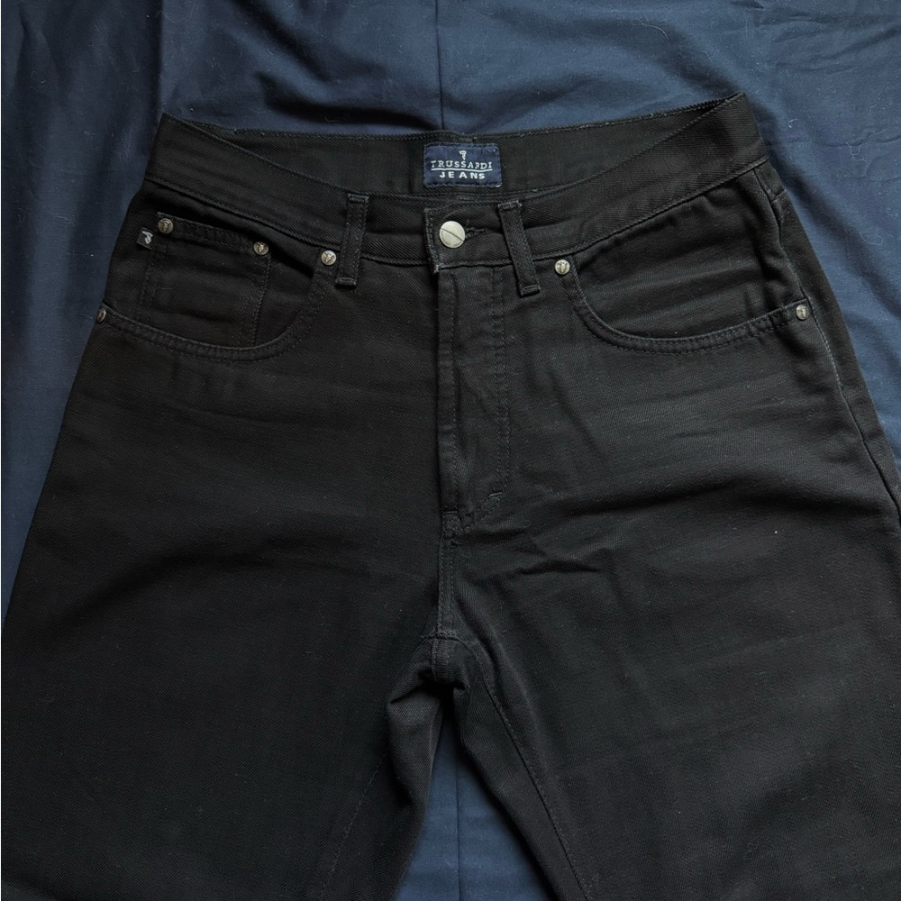 Vintage Trussardi Italian Black Denim Jeans
